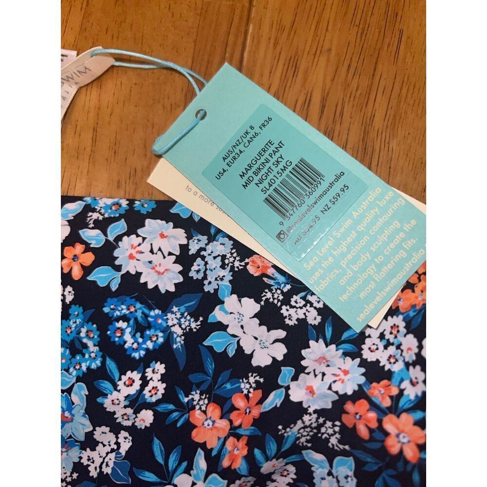 Sea Level Marguerite Mid Bikini Pant Size US 4 (H13) - Picture 7 of 7